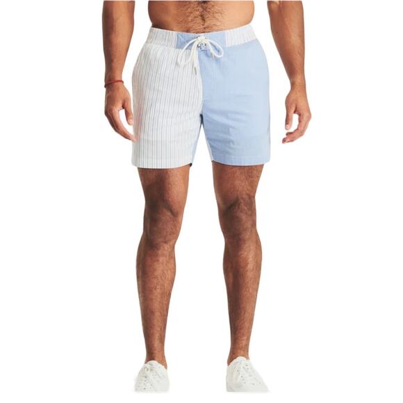 Ser.o.ya Men's Ziggy Swim Trunk Shorts in Blue Stripe Combo Size XXL NWT - Picture 3 of 9